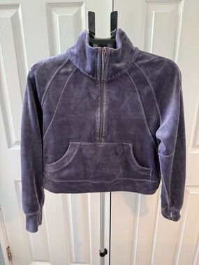 Lululemon Scuba Oversized Funnel-Neck Half Zip Velvet - Nightfall Color